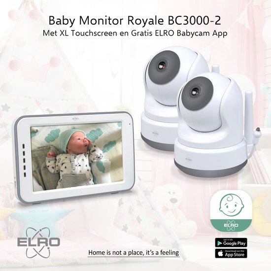 Baby Monitor Royale HD Babyphone with 12,7 cm touchscreen and app BC3000