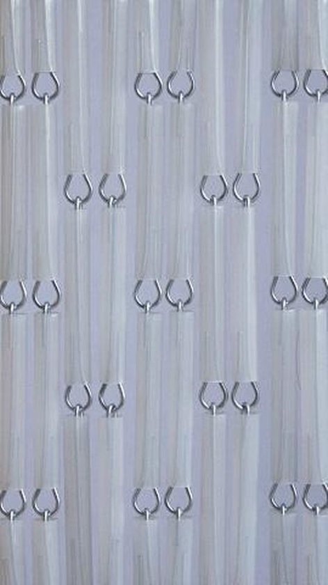 Vliegengordijnenexpert Vliegengordijn Hulzen - Transparant 90 x 210 cm Op het kozijn - Vliegengordijnenexpert®