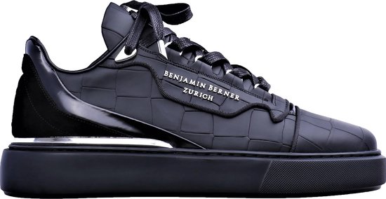 Benjamin Berner Crocodile Sneaker Zwart Heren 40 bol