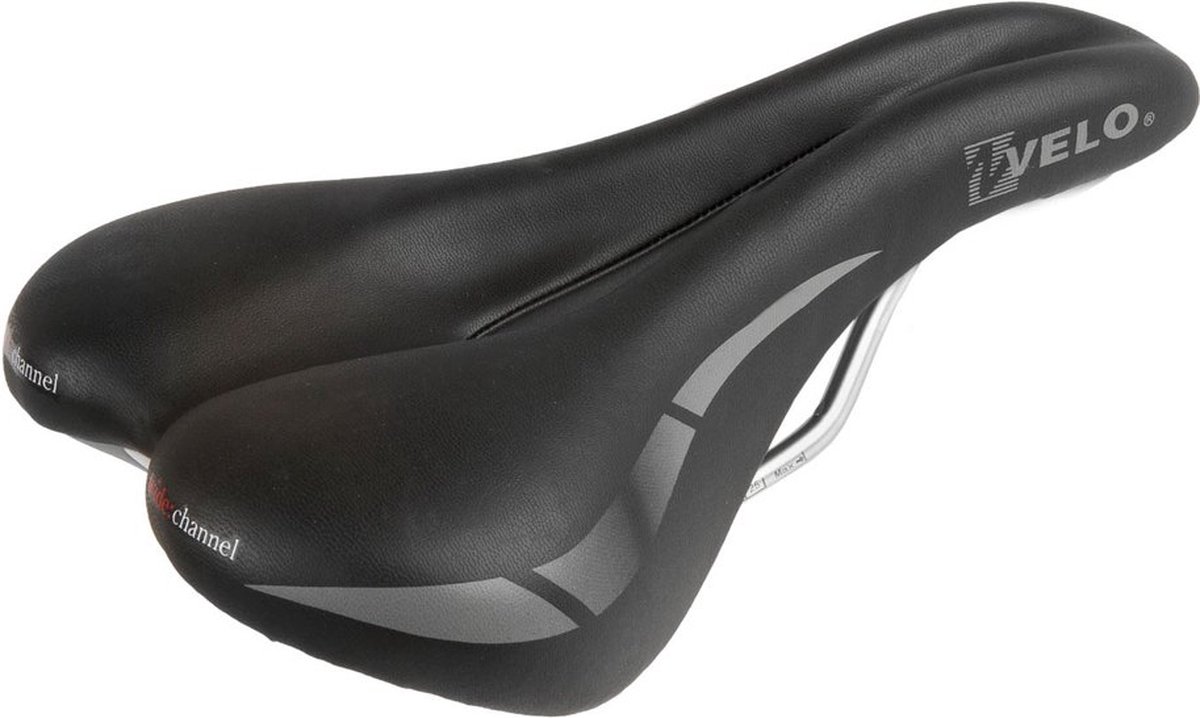 Velo Wide Channel Zadel Zwart 168 mm