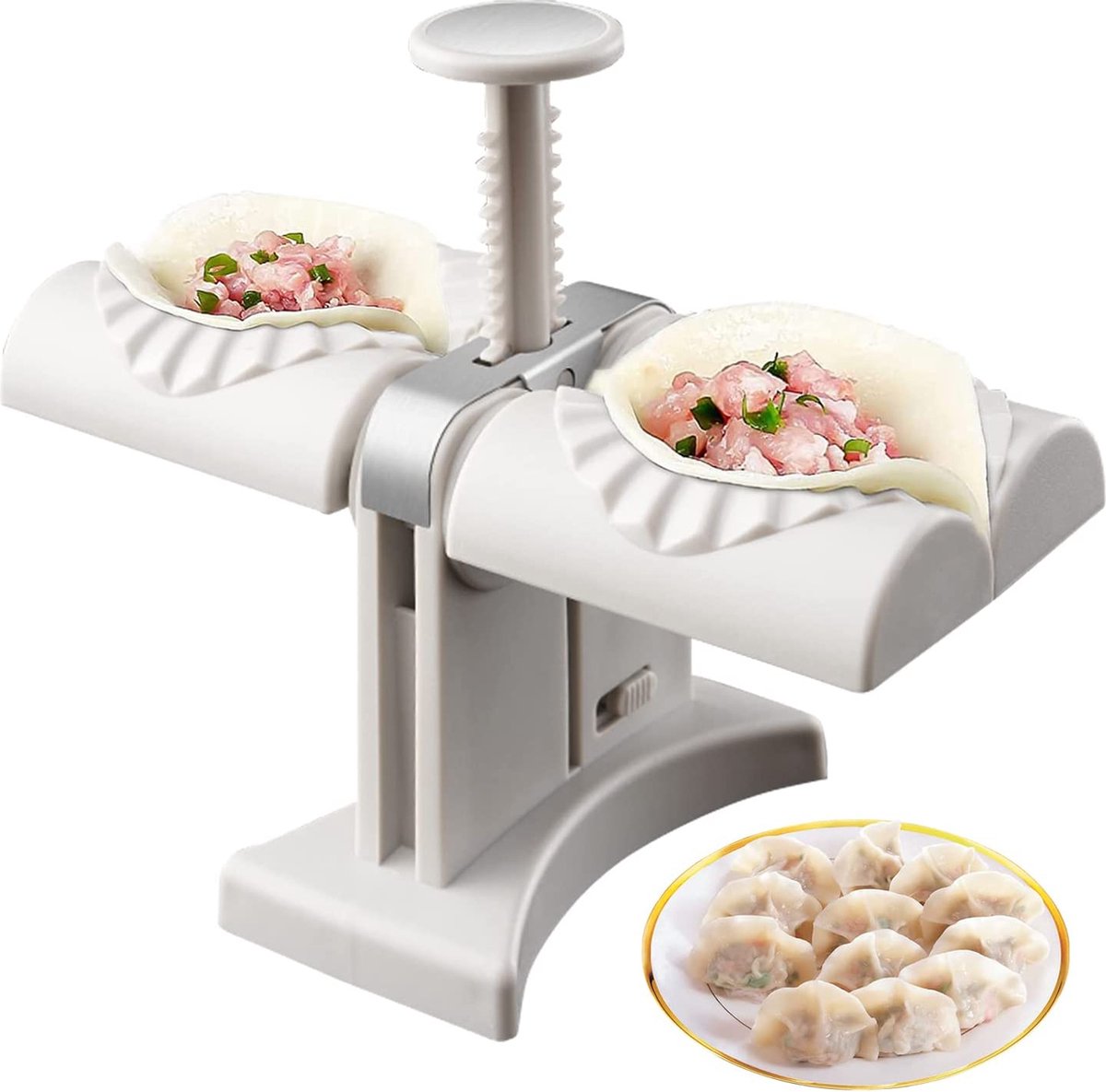 Dumpling Maker / Forms for dough bags and filled pasta, steekzakjesvormer Multifunctionele DIY Handmatige Dumpling Press Vormenset, Easy-tool voor Dumpling Make