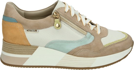 Mephisto OLIMPIA - Volwassenen Lage sneakers - Kleur: Wit/beige - Maat: 39