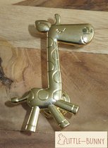 LITTLE-BUNNY set van 2 kastknoppen giraf goud