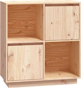 vidaXL - Dressoir - 74x35x80 - cm - massief - grenenhout