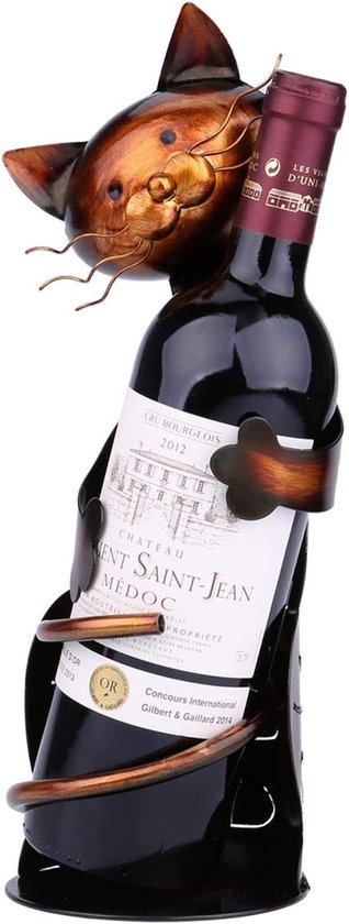 Casier à vin - Chat - Porte-bouteille de vin chat - Porte-bouteille de vin  | bol.com