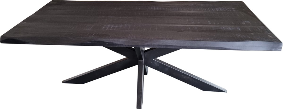 Starfurn Eettafel Boston - Rechthoek Zwart Mangohout - 160x90x76cm
