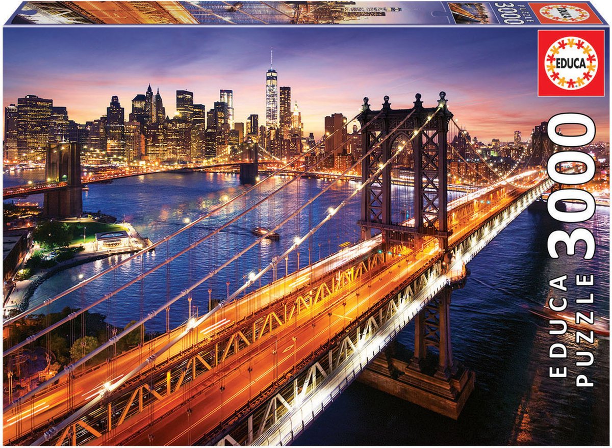 EDUCA - puzzel - 3000 stuks - MANHATTAN