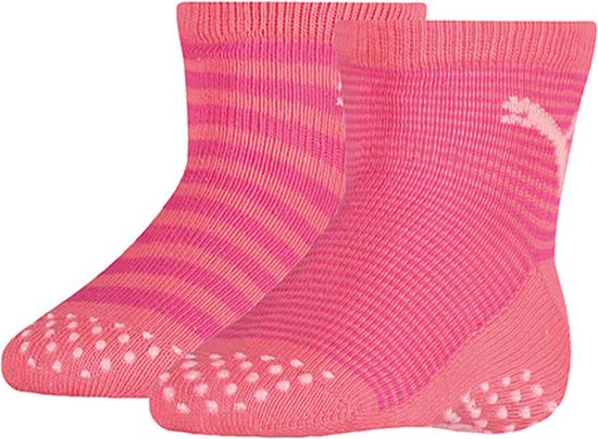 Chaussettes antidérapantes PUMA baby 2P abs rose - 23-26