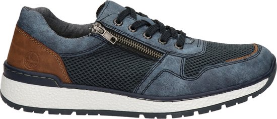 Rieker Sneakers blauw Textiel - Maat 43