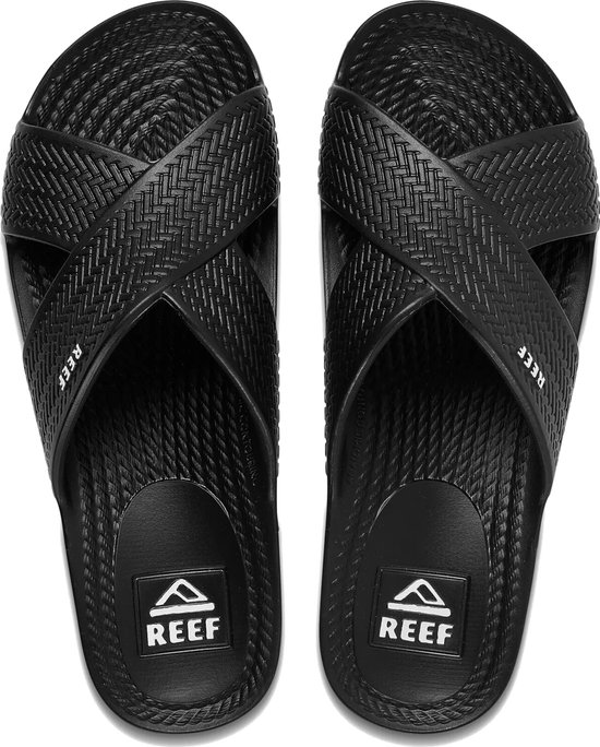 Reef Fanning Heren Slippers - Donkergrijs - Maat 44 | bol.com