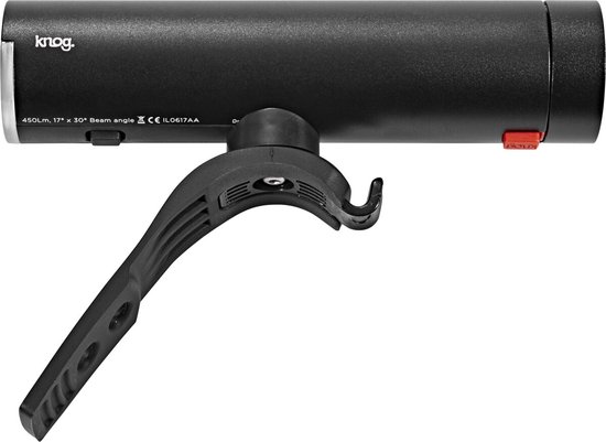 Knog PWR Lanterna Ricaricabile Unisex - Power Bank E Luce Per Bici, Batteria Integrata, Nero