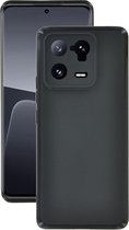 MoDo hoesje geschikt voor Xiaomi 13 Pro - Siliconen/TPU/Kunststof Back Cover - Zwart