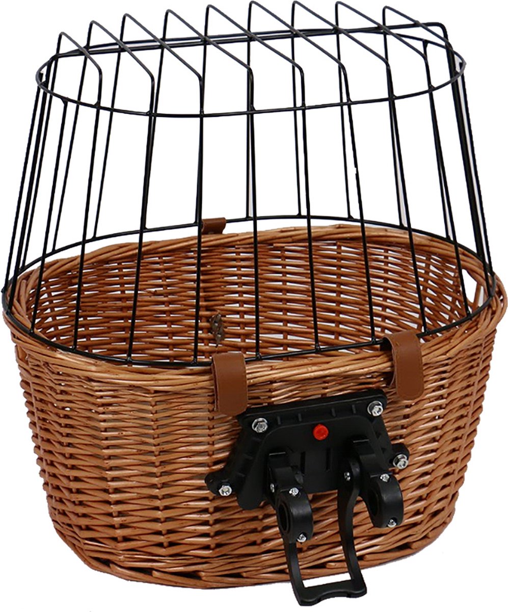 Bol.com Provence Rieten Fietsmand Stuur & kussen aanbieding