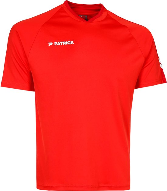 Patrick Dynamic Shirt Korte Mouw Heren - Rood / Donkerrood | Maat: S