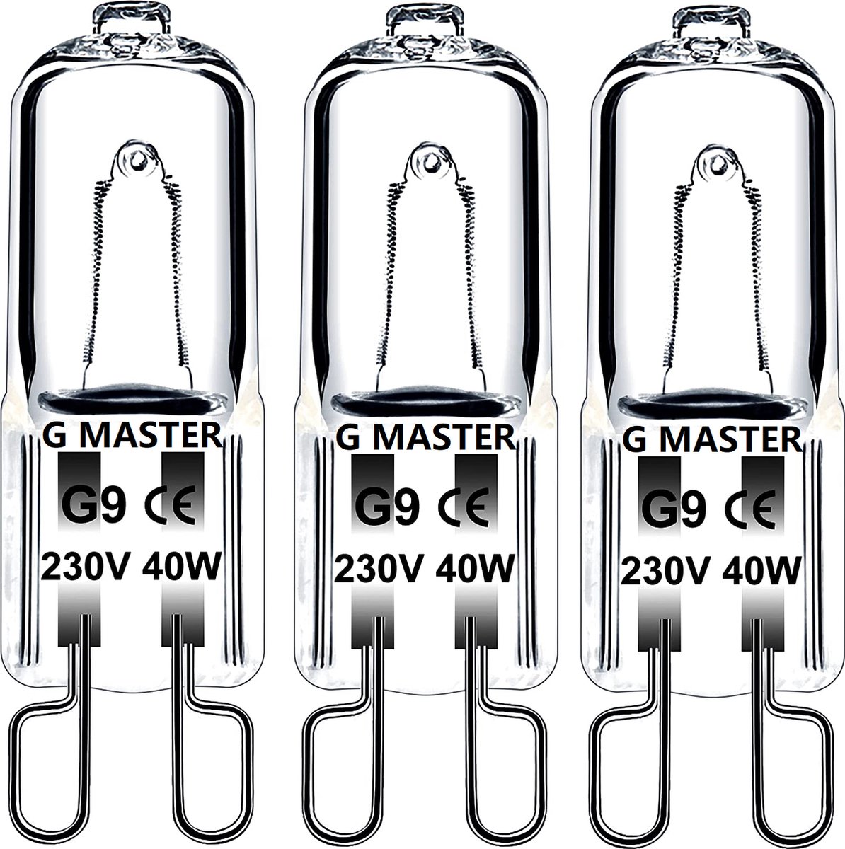EvaStary G9 halogeen lampen 25W 230V, dimbare lampen 2800K warm wit, 330lm helder G9 ovenlamp voor oven en magnetron oven, kroonluchter, kabinet verlichting, pakket van 5