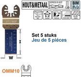 CMT - Multitoolzaagblad voor hout en metaal, 22mm - Zaagblad - Zagen - Hout - 5 Stuk(s)