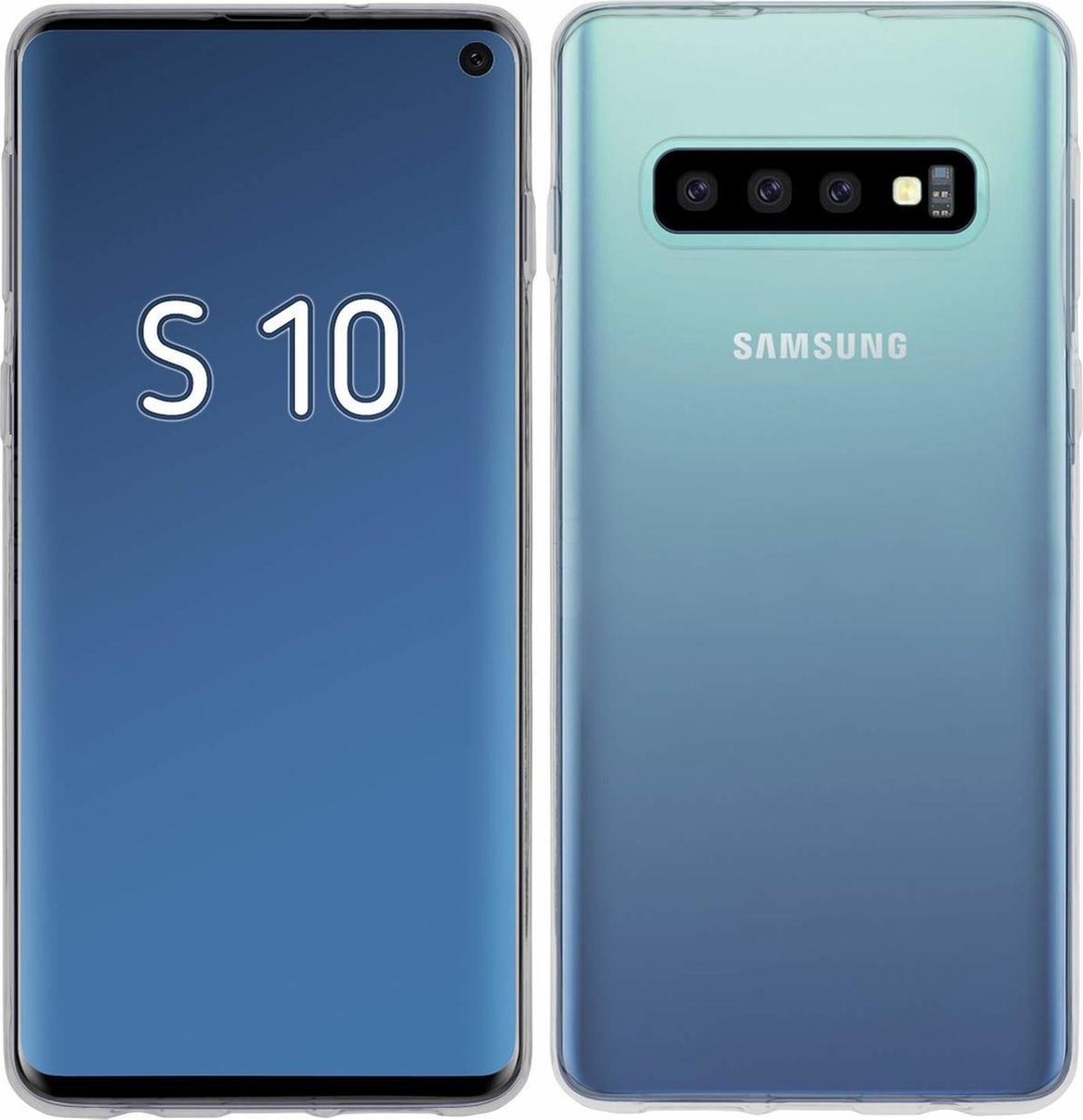 Geschikt voor Samsung Galaxy S10e Hoesje - S10e Hoesje Transparant Siliconen case