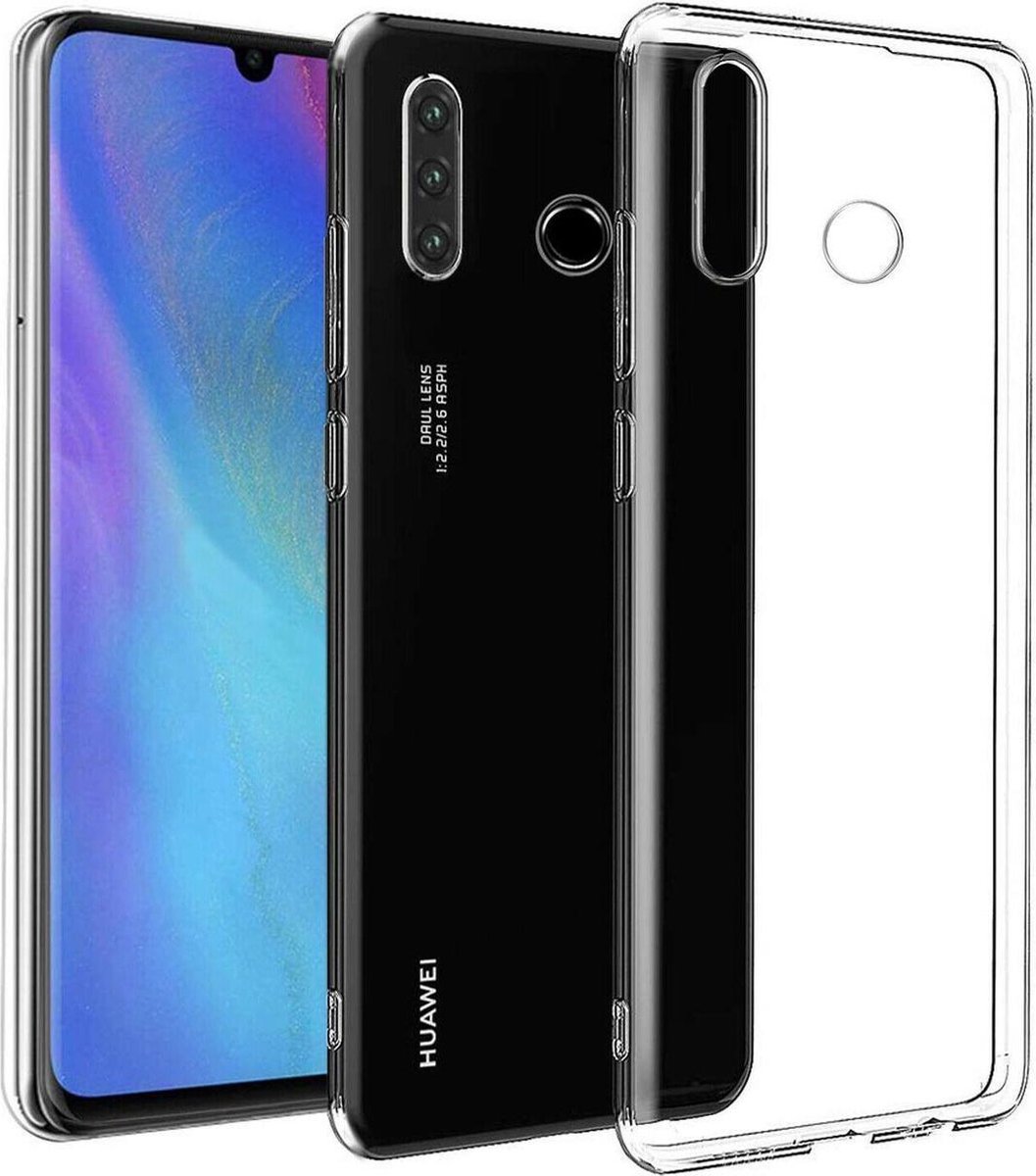 Pearlycase Transparant TPU Siliconen case hoesje Geschikt voor Huawei P30 Lite