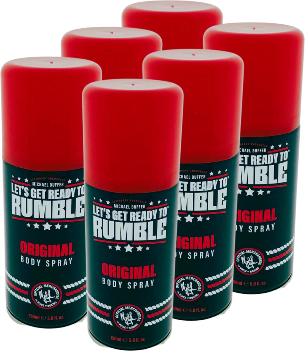 Let’s Get Ready To Rumble Bodyspray 150ml – Original 6x