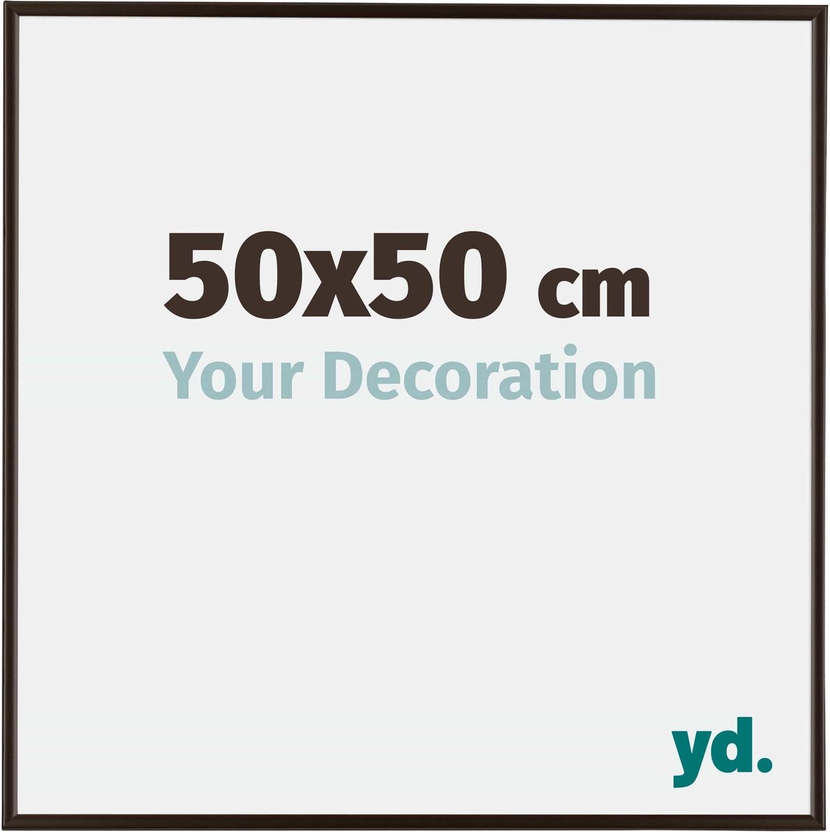 yd. Your Decoration - Fotolijst 50x50 cm - Kunststof - Antraciet - Evry