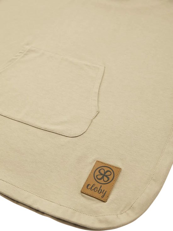 Cloby Poncho UV beschermend UPF 50+ Sandy Beach beige 1 tot 3 jaar van Cloby — afbeelding 2