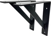 Maison DAM - 2x Plankdrager driehoek ZWAAR - Wandsteun - Voor een plank van 20 tot 30cm - Belastbaar tot 120kg per set