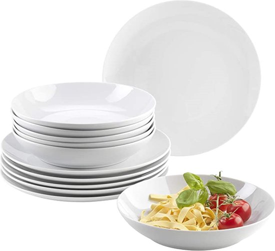 ONEMORE Diepe kom set van 6, 24 oz - magnetronbestendig