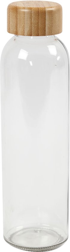  - Waterfles, H: 22 cm, d 6,7 cm, 500 ml, 1 stuk