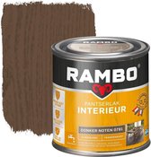 Rambo Pantserlak Interieur - Transparant Zijdeglans - Houtnerf Zichtbaar - Donker Noten - 0.75L