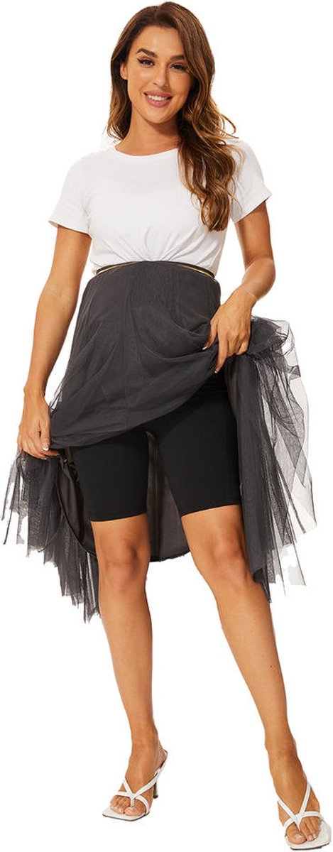 Wow Peach - Zwangerschaps Panty Short - Maternity Support Short - Yoga - Stretch - Soepel - Zwart - Large van Merkloos — afbeelding 5