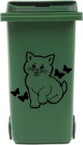 Voordeelset sticker kliko container 3 x Poes met vlinders | Rosami