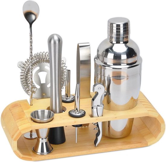 SensaHome - 10-Delige Luxe Cocktail Shaker Set