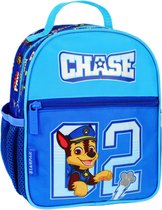Paw Patrol Chase - Blauwe kleine kleuterschool rugzak voor jongens, reflecterend 24x20x9cm