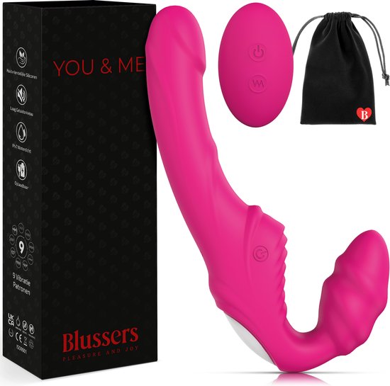 BLUSSERS® Koppel Vibrator met afstandsbediening You and Me® - G spot en Clitoris Stimulator - Sex Toys voor Koppels