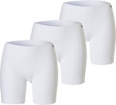 Apollo Seamless Ladies Short Bamboe Underbook Avec Pipes Seamless Wit 3-Pack - Taille XL