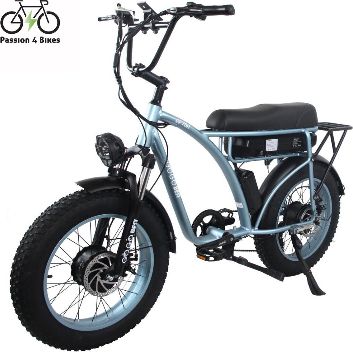 P4B - Fatbike Dual Motor - Elektrische Fatbike - Elektrische Fiets - E-bike - 1 jaar garantie