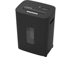 BRASQ Papierversnipperaar met Opvangbak Zwart - 20 Liter Papiervernietiger voor thuis en kantoor - Creditcard Vernietiger - P4 - 15 vel microsnippers 4 x 38 mm