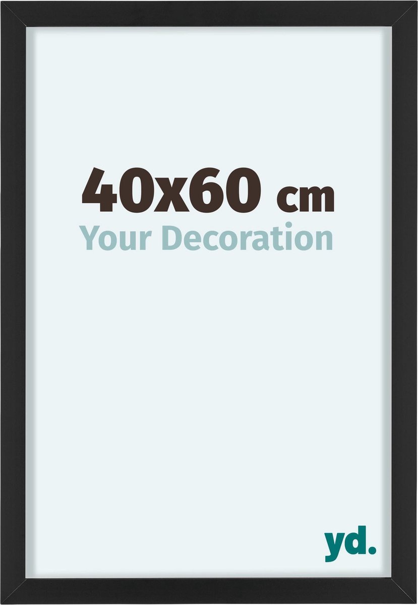 yd. Your Decoration - Fotolijst 40x60 cm - Aluminium - Zwart - Virginia