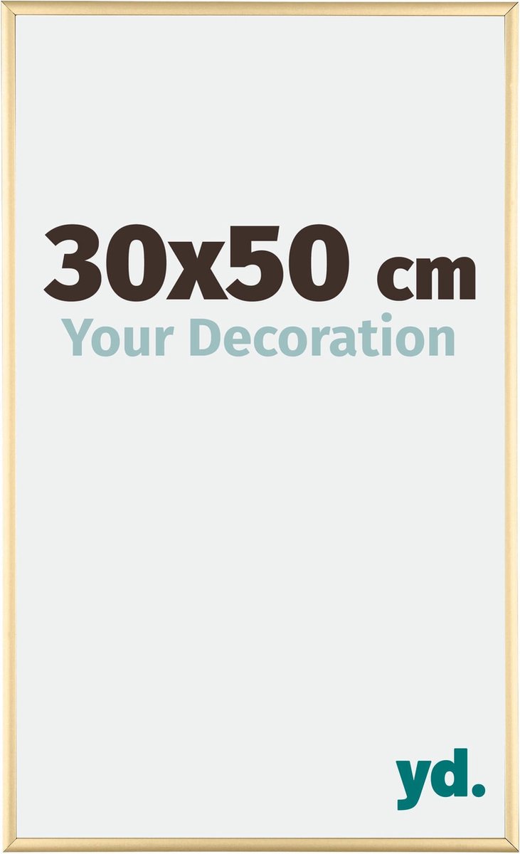 yd. Your Decoration - Fotolijst 30x50 cm - Aluminium - Goud - Kent