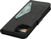 Mobiparts hoesje geschikt voor Apple iPhone 13 - Wallet/Boekhoesje - Eco Leer - Magneet Sluiting - Opberg vakken - Zwart
