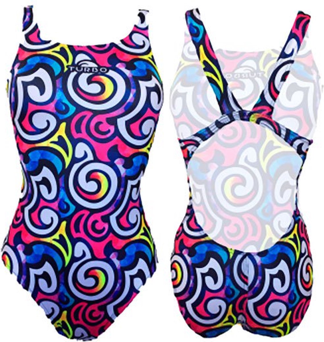 Turbo Spiro 8308681 Zwemkleding Veelkleurig M Vrouw Pink
