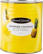 Grand Gérard Ananas chunks op ananassap - Blik 3,04 kilo