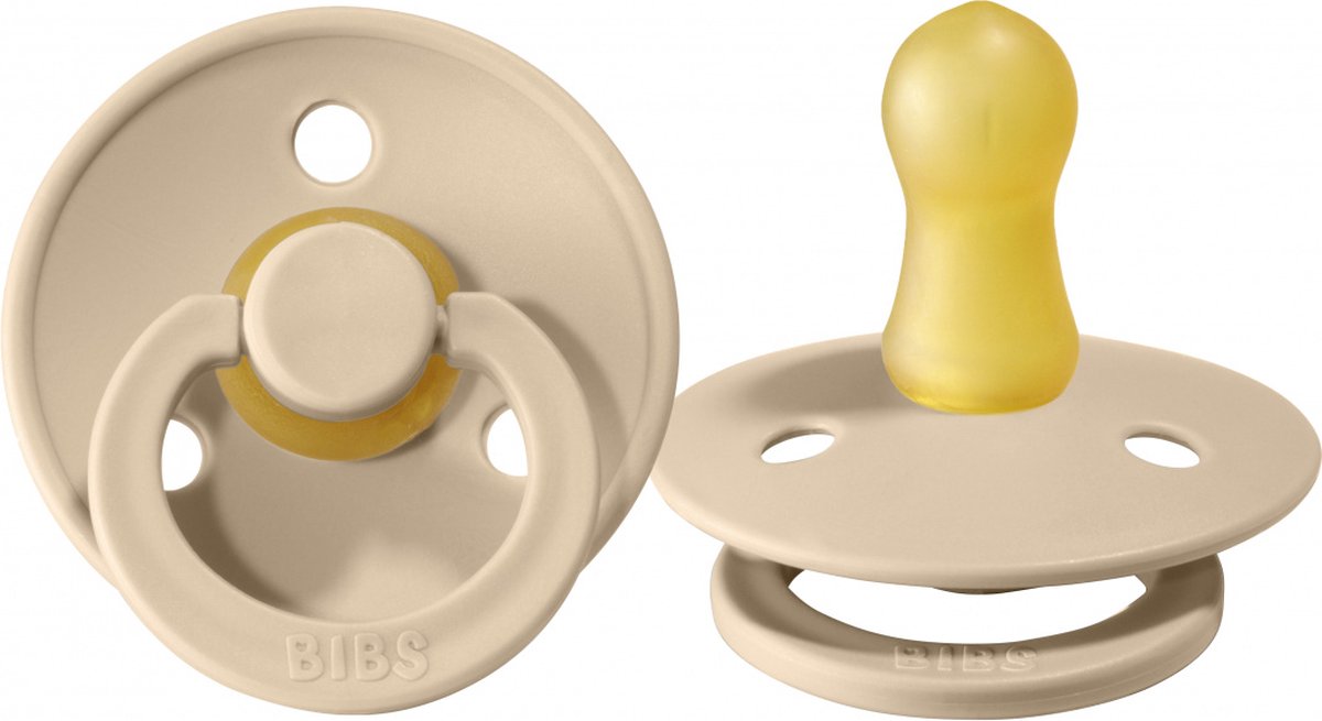 Goedkoopste BiBs Fopspeen - Rond - 0-6 Mnd - Vanilla