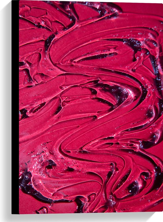 Canvas - Texuur in Roze Verf - 40x60 cm Foto op Canvas Schilderij (Wanddecoratie op Canvas)