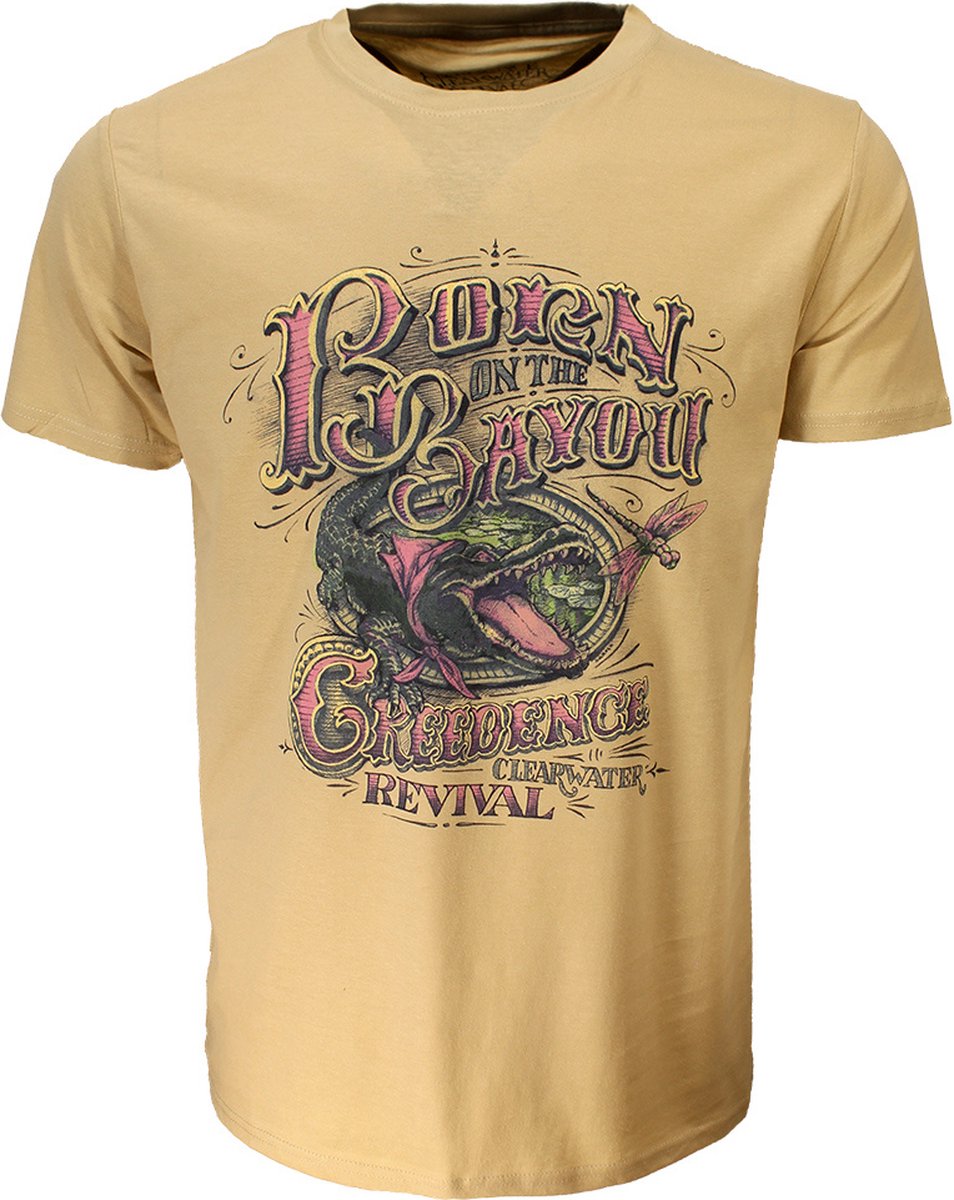 Creedence Clearwater Revival Born on the Bayou T-Shirt - Officiële Merchandise - M