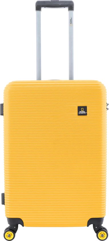 Foto: National geographic harde koffer trolley reiskoffer 67 cm medium abroad geel