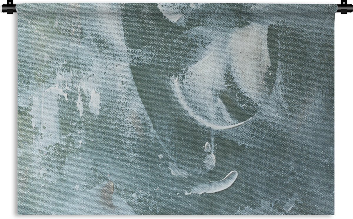 Wandkleed - Wanddoek - Acrylverf - Structuren - Abstract - 180x120 cm - Wandtapijt