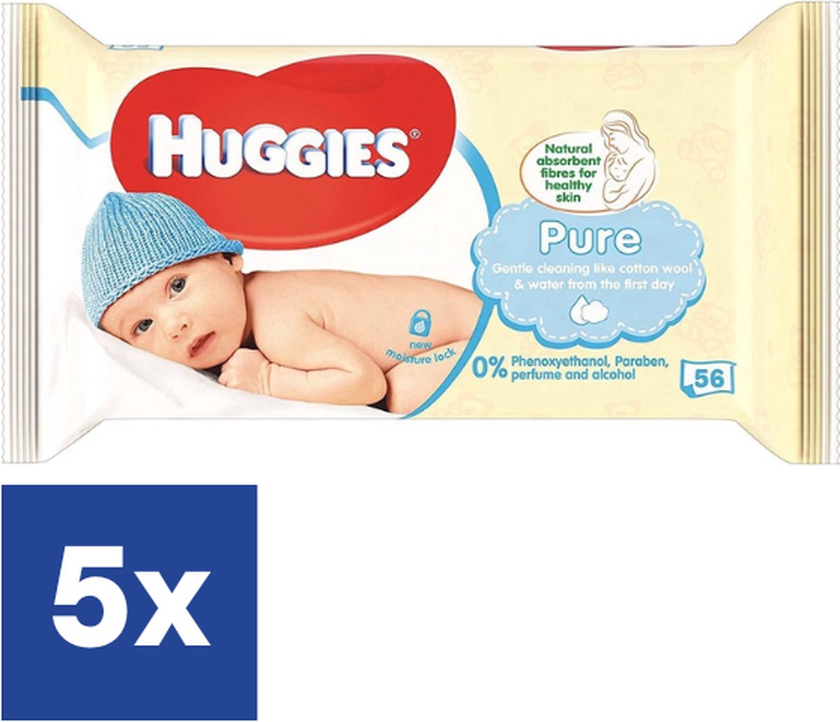 Huggies Billendoekjes - Baby Wipes - Pure Extra Care - 99% Water