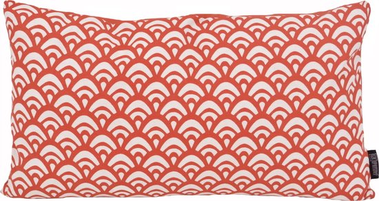 Sierkussen Waves Brique Long | 30 x 50 cm | Katoen/Polyester