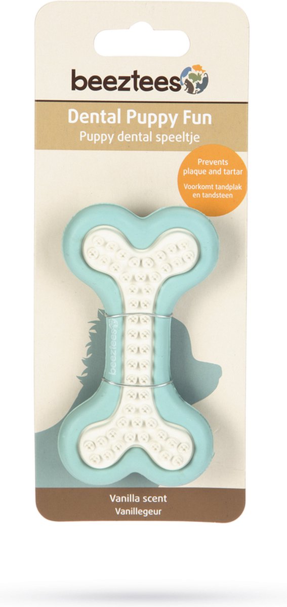 Beeztees Puppy Dental Bot - Puppy Speelgoed - Puppy Kauwspeelgoed - Hondenspeelgoed - Groen - 10x5,5x2 cm thumbnail 5